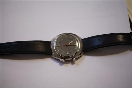 A gentlemans late 1960s Omega Chronostop manual wind wrist watch,